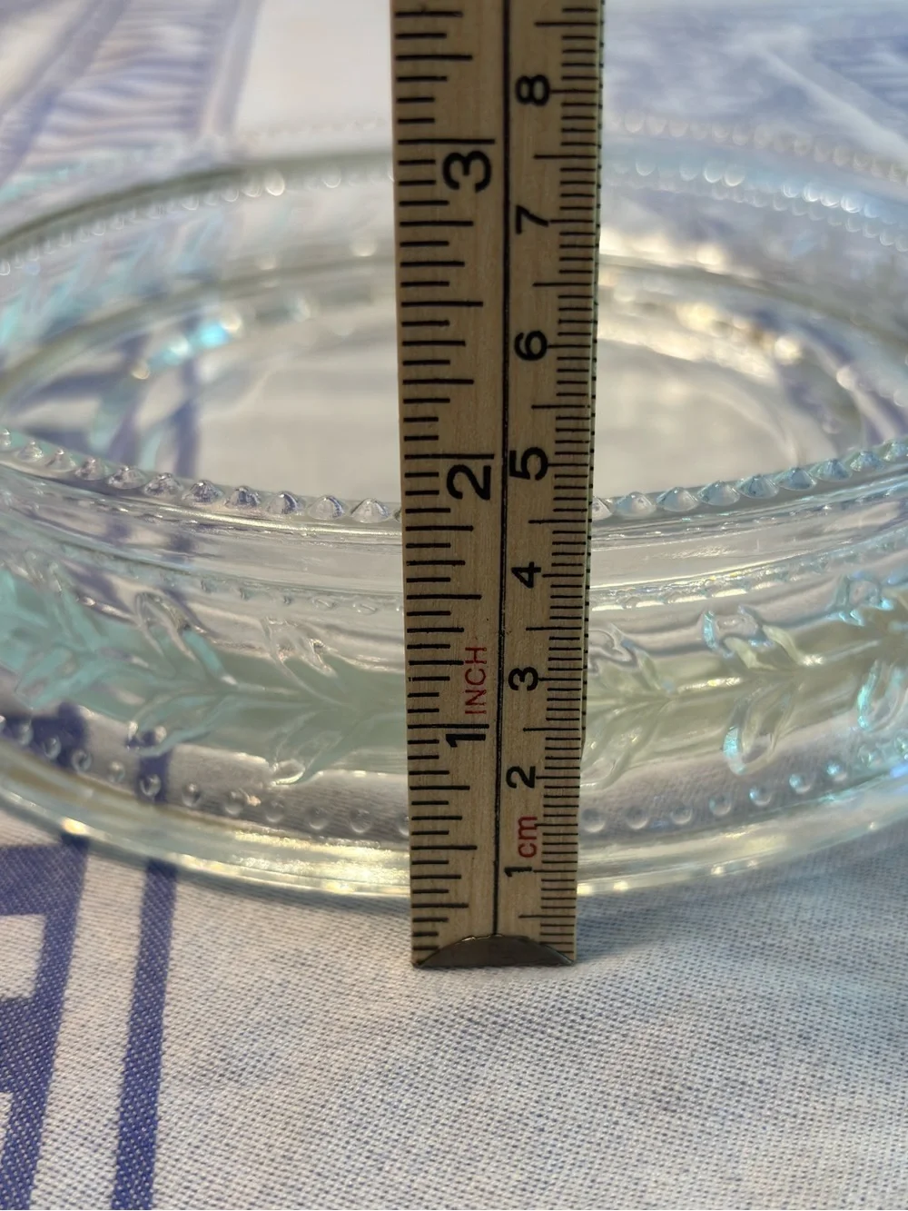 Vintage 1990s PartyLite Rondelle Clear Glass Candle Holder Retired Discontinued